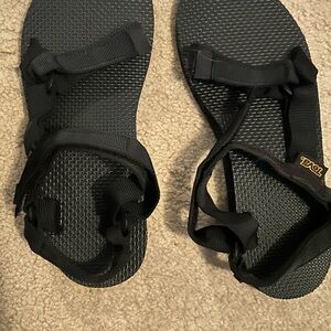 Teva Black Strappy Sandals
